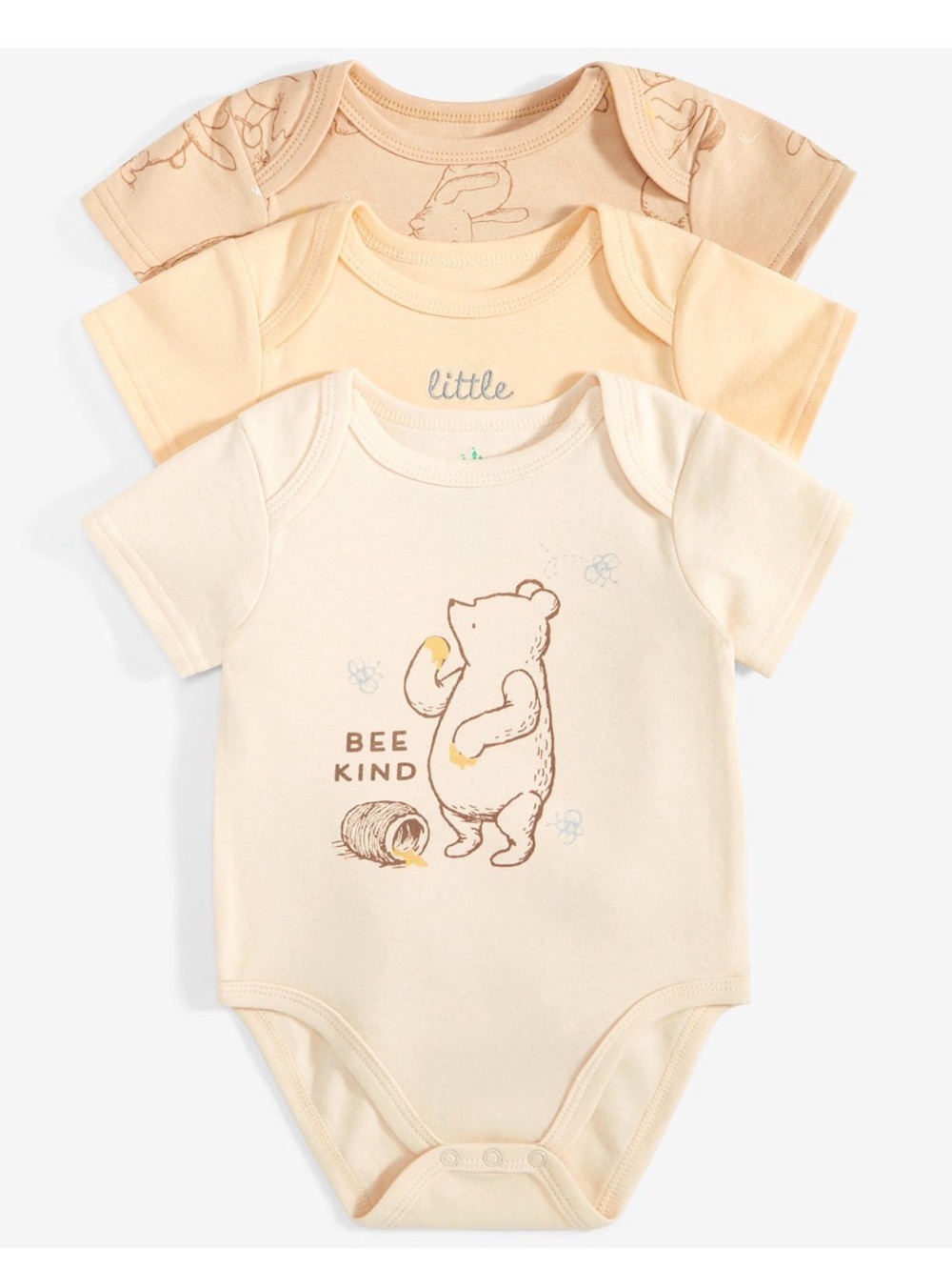 Disney Boys’ or Girls’ Winnie-the-Poo Bodysuits 3pk 6 Months NWT💛